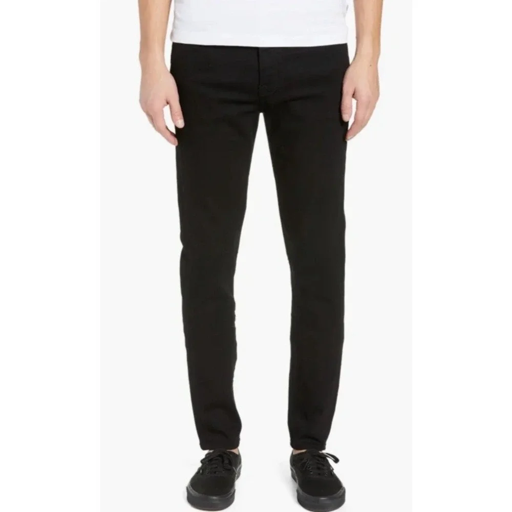 NWT‎ Frame Jagger True Skinny Black Jeans Style: LMHK795 Men's 32